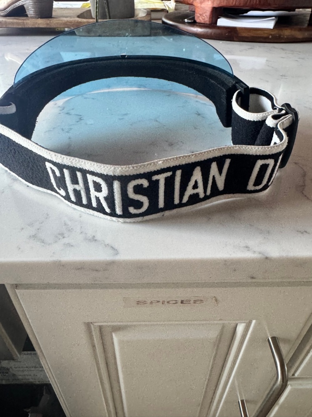 CHRISTIAN DIOR WOMEN'S BLUE VISOR - Picture 3 of 8